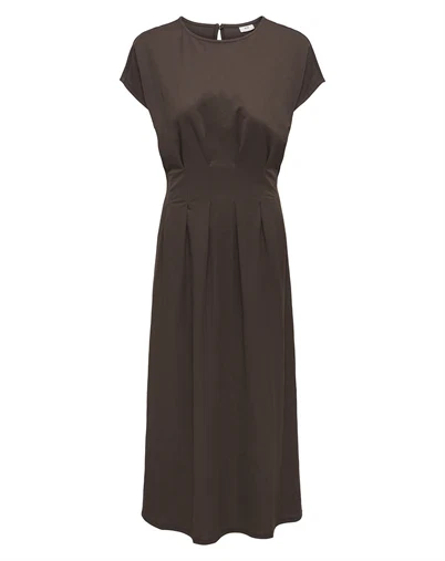 JDY - JDYRebekka Life Midi Kjole - Chocolate Brown